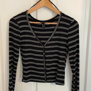 Forever 21 Striped Crop Top